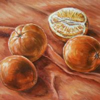 Pomarańcze 40x29,5cm  Olej na płótnie